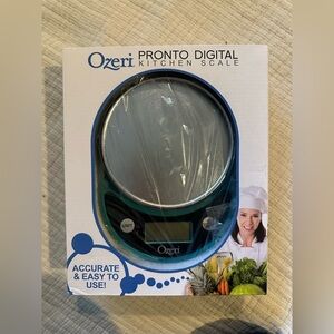 Ozeri Pronto Digital Kitchen Scale - Blue and Silver
